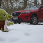 Mazda CX 5 mit Yoda im Winter