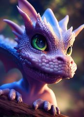 mazing_portrait_of_a_cute_baby_dragon