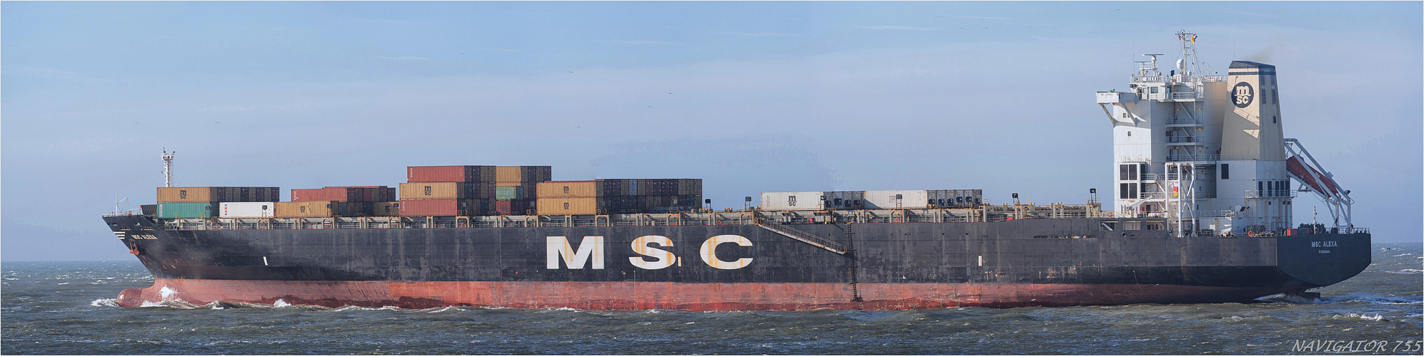 MCS Alexa / Containership / Rotterdam / 23.10.2013 /  Bitte scrollen!