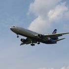 MD 11 Aeroflot approaching Frankfurt - Hahn Airport