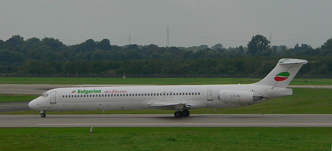 MD83 der Bulgarian Air Charter, Reg.LZ-LDV