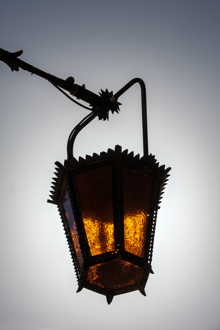 Mdina Lantern - in backlight