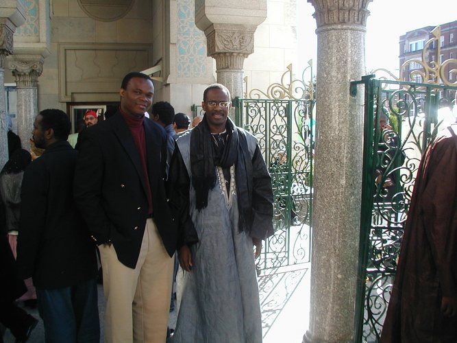 ME AND BROTHER MAADOU AT THE ISLAMIC CENTER FOR THE EID CELEBRATION