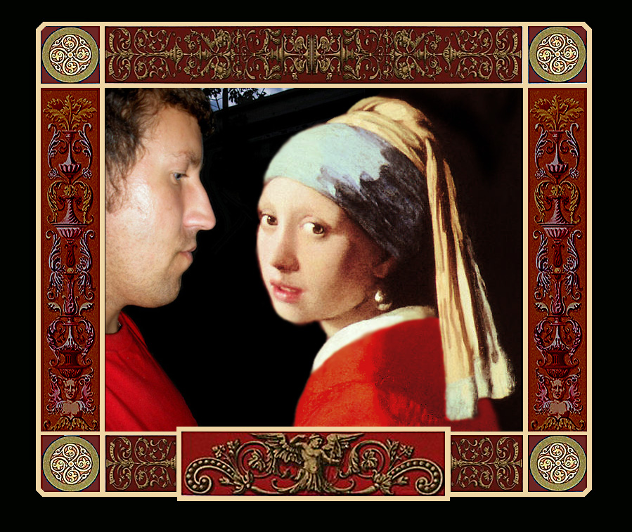 Me and Girl with a Pearl Earring (Jan Vermeer)