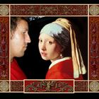 Me and Girl with a Pearl Earring (Jan Vermeer)