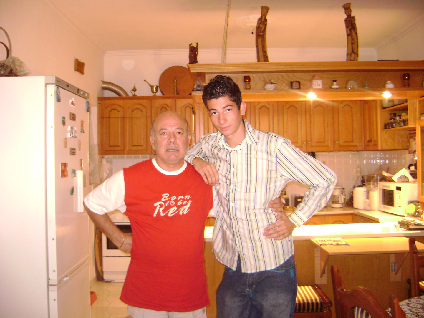 Me and My youngest son Nikos at home in Karababas 2008