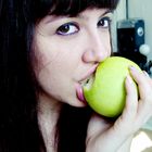 me and the green apple :)