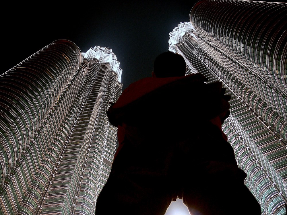 Me in front of the Petronas Towers