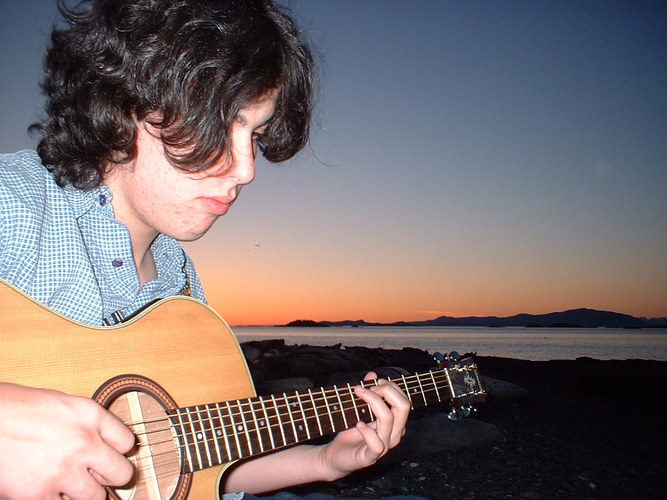 me, my guitar, and my beach