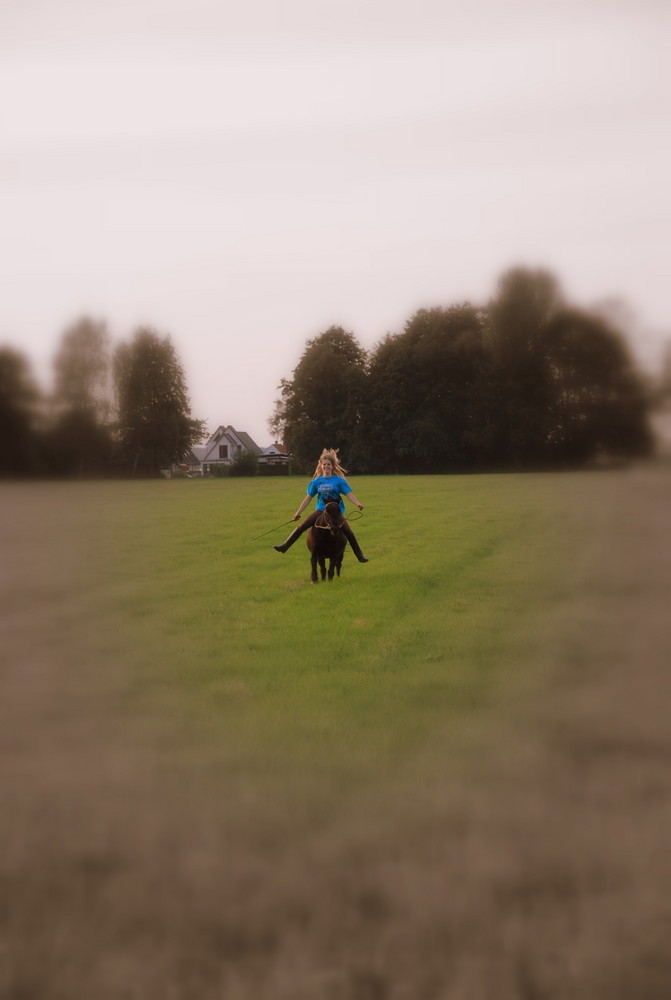 Me und mein Pony im Galopp ;-)