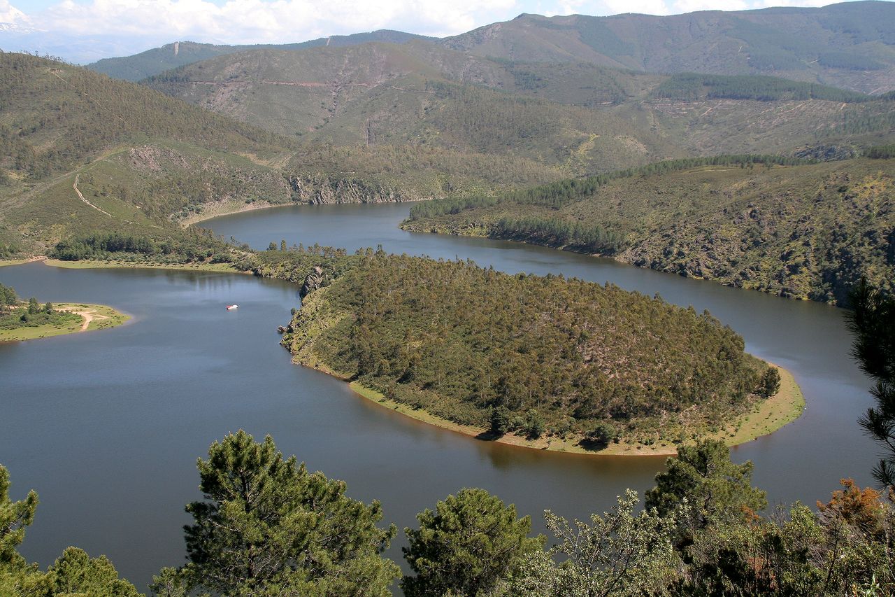 Meandro del río Alagón en Ríomalo de Abajo (Cáceres/Extremadura)