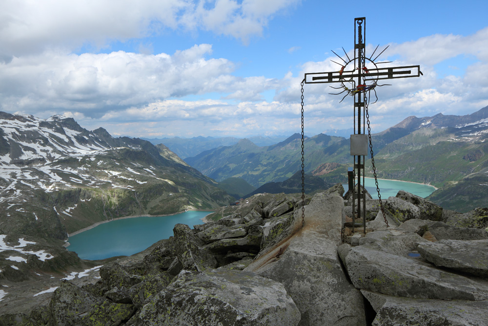 Medelzkogel mit Weißsee und Tauernmoossee