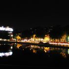 Mediapark Köln bei Nacht