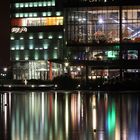 Mediapark mit Cinedom bei Nacht