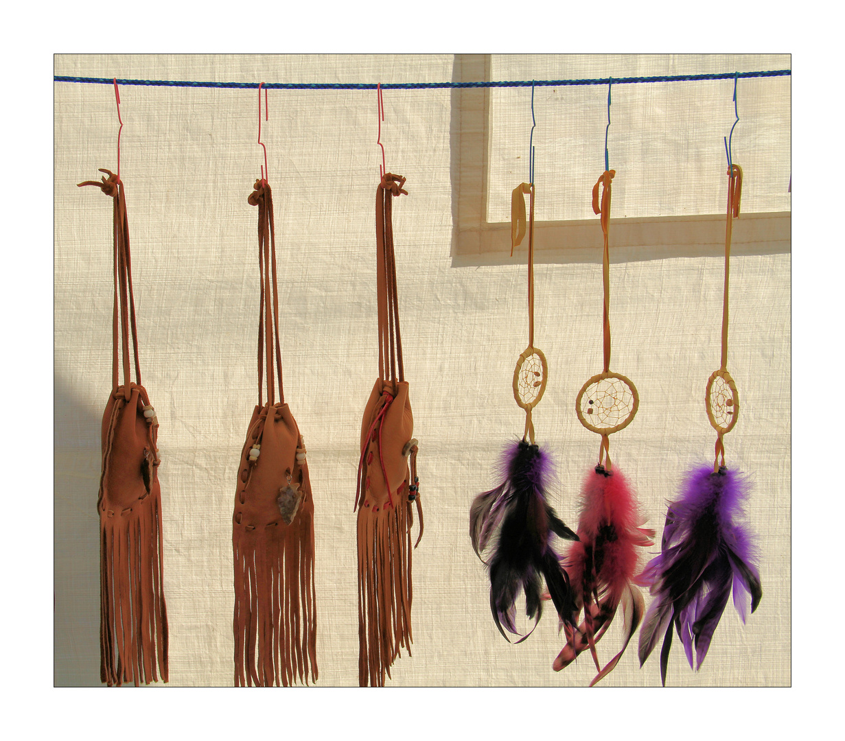 medicine bags and dream catchers