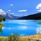 Medicine Lake in den Rocky Mountains