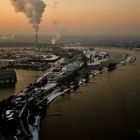 Medienhafen am Rhein