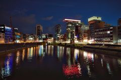 Medienhafen bei Nacht