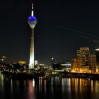 Medienhafen bei Nacht