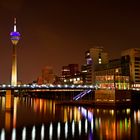 Medienhafen bei Nacht