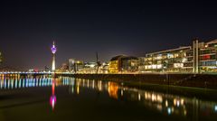 Medienhafen bei Nacht