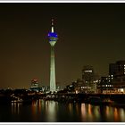 Medienhafen bei Nacht (Panorama)