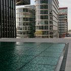 Medienhafen: Der Blick vom Hyatt-Hotel...