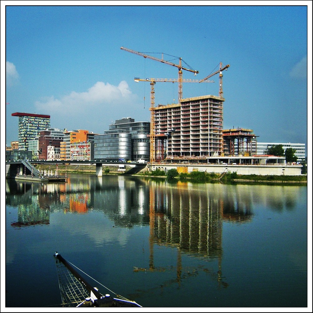 Medienhafen Düsseldorf heute früh