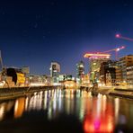 Medienhafen Düsseldorf unterm Sternenhimmel
