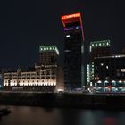 Medienhafen in Düsseldorf mit ,,Neuzugang,,