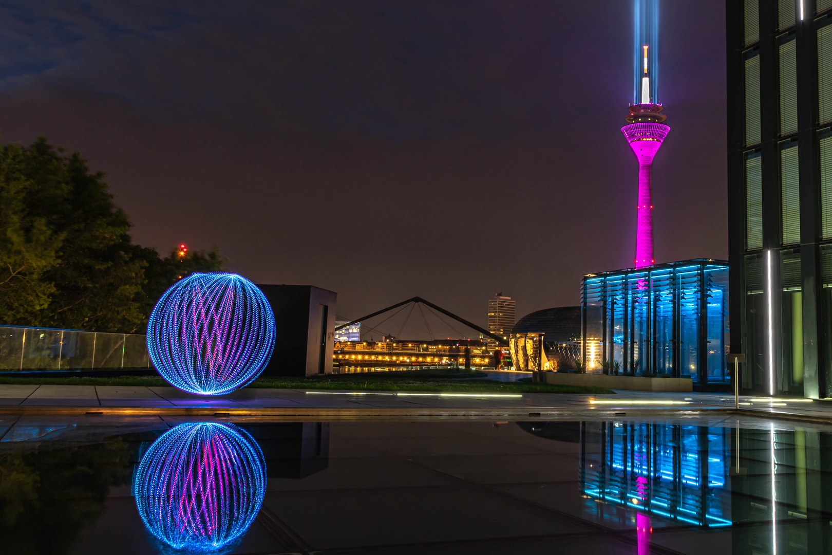 Medienhafen Lightpainting