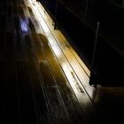 Medienhafen nachts im Regen
