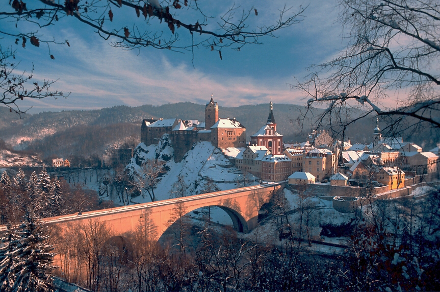 Medieval castle and town Loket.