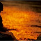 Meditation am Ganges 03, Rishikesh, Nordindien