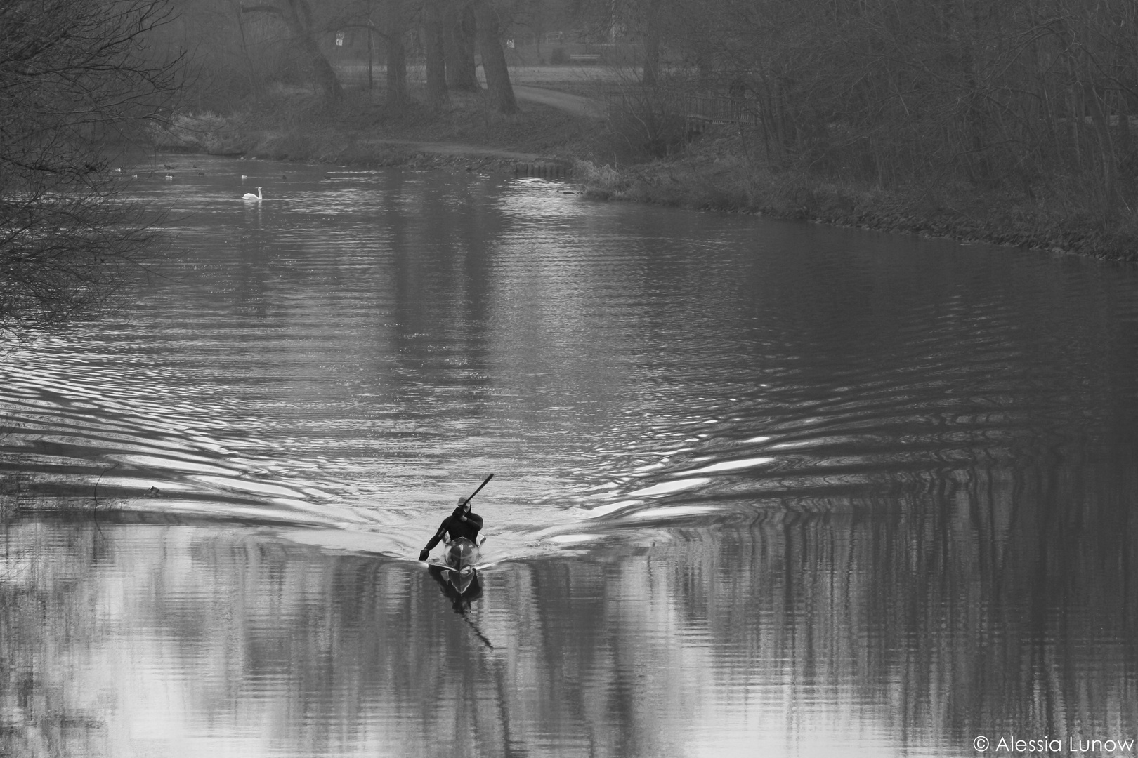 Meditation in der kühlen morgendlichen Stille