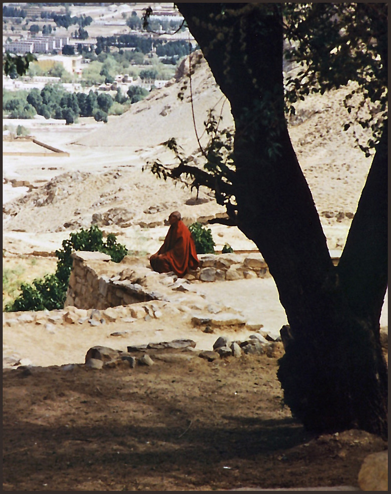 Meditation , Kloster Drepung, Lhasa , Tibet