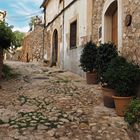 Mediterrane Straße auf Mallorca