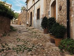 Mediterrane Straße auf Mallorca