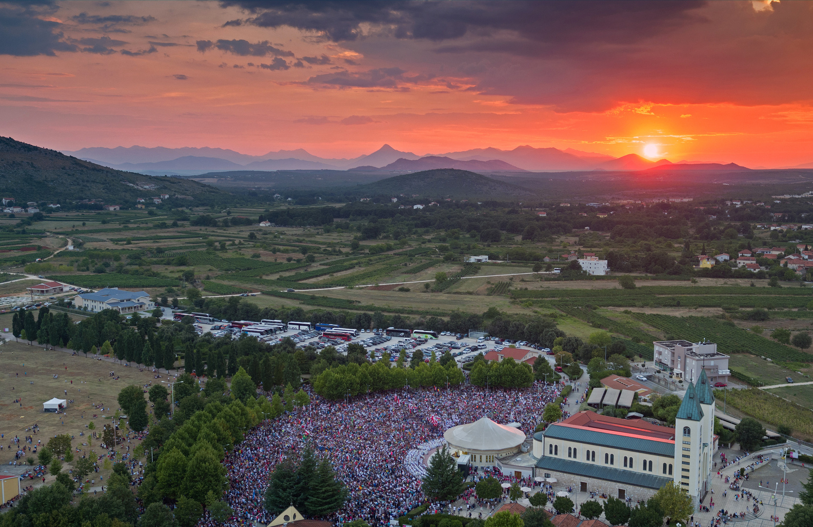 Medjugorje - Sonnenuntergang