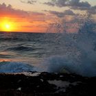 Meer im Sonnenuntergang