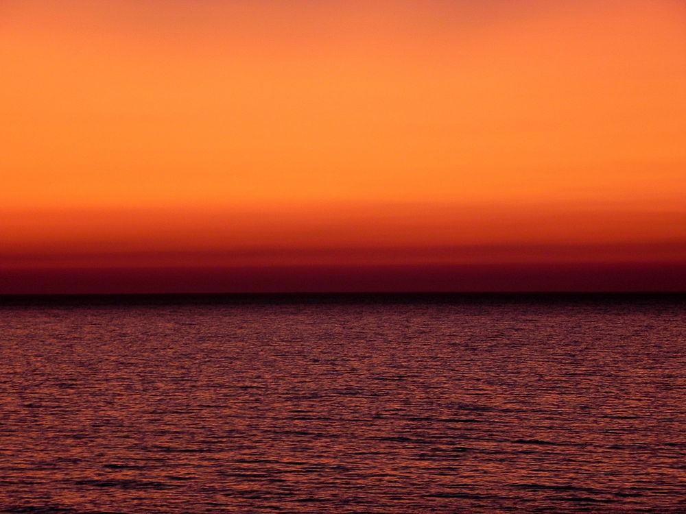 Meer Orange von Rainer Grün 