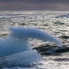 Meer und Eis an der Jökulsarlon Lagune in Island