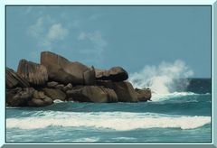 Meer und Felsen  -- Seychellen --