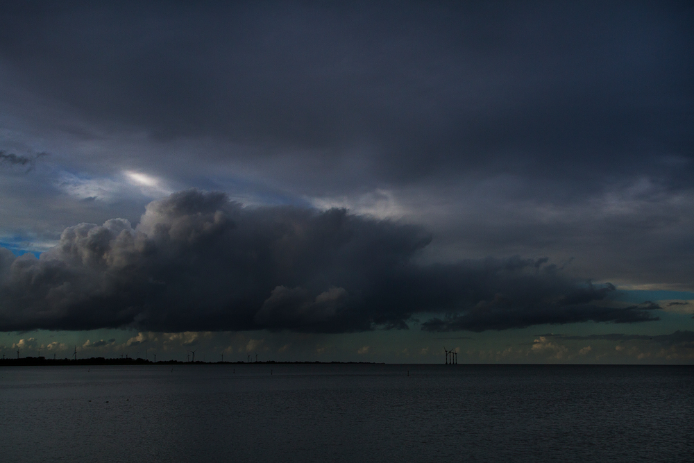 Meerblick mit Wolken