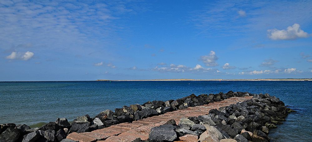 Meerenge "Thyborøn-Kanal", die Einfahrt in den Limfjord von der Nordsee her bei Thyborøn (DK)