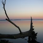 Meeresbucht auf Rügen bei Sonnenuntergang