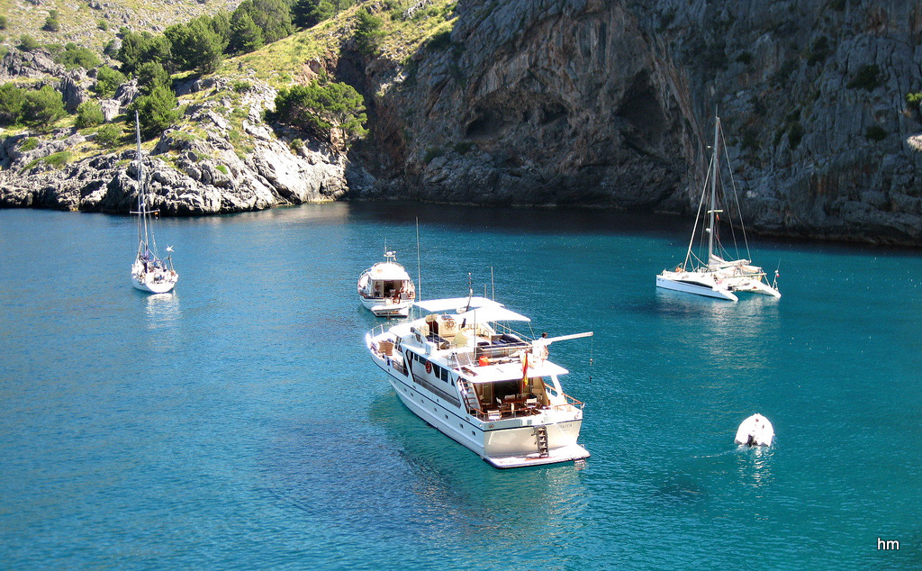 Meeresbucht in der Provinz Pollenca (Mallorca)