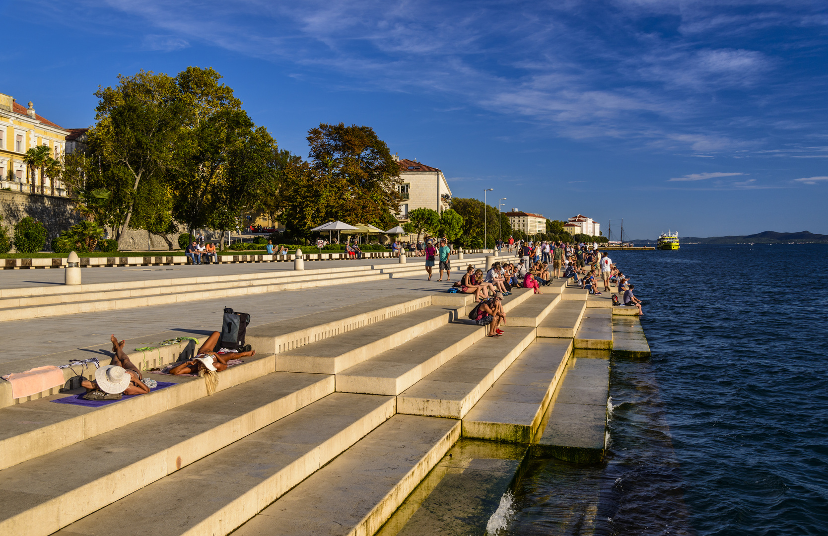 Meeresorgel, Zadar, Dalmatien, Kroatien