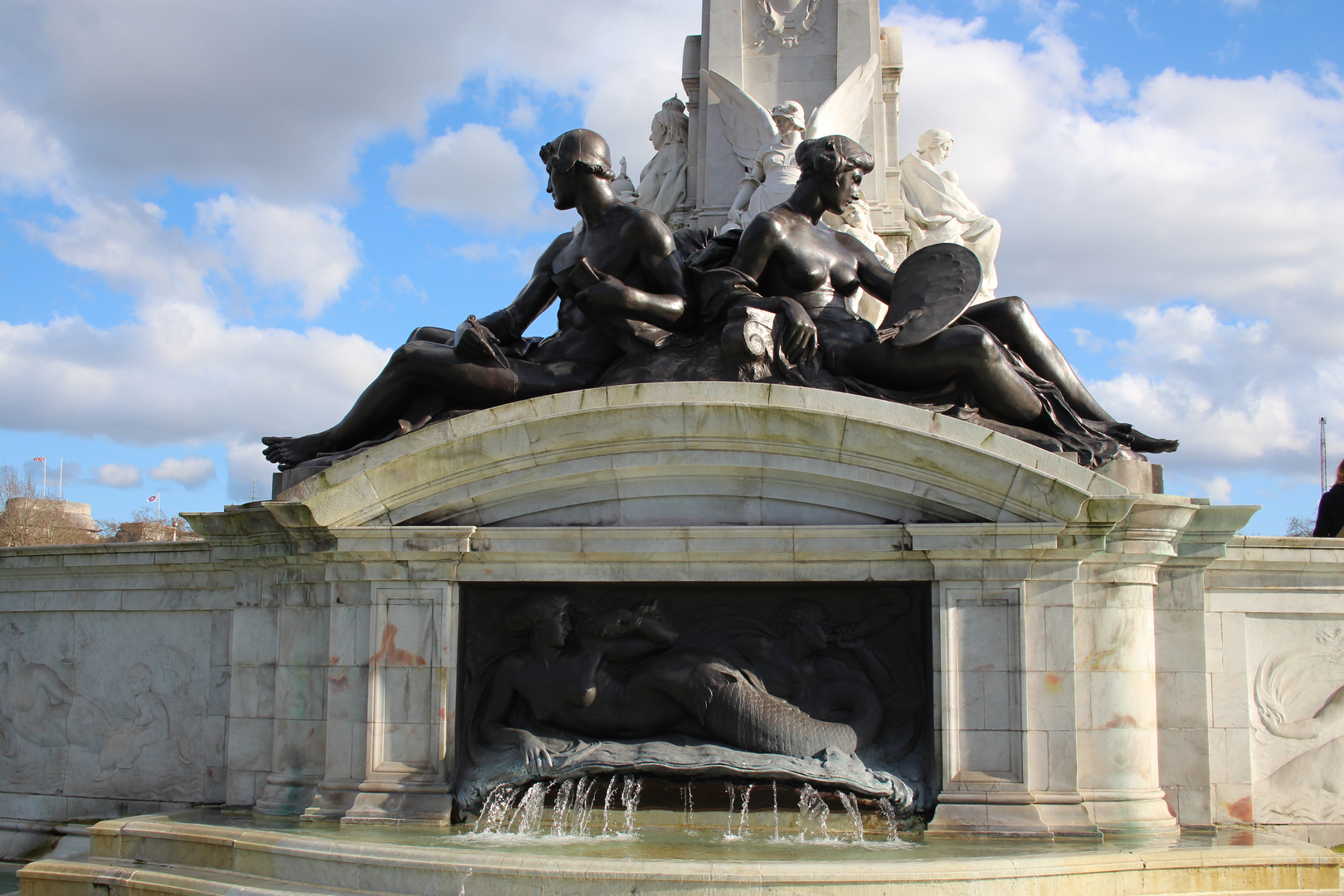 Meerjungfrau auf dem Victoria Memorial