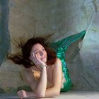 Meerjungfrau träumt von der Freiheit